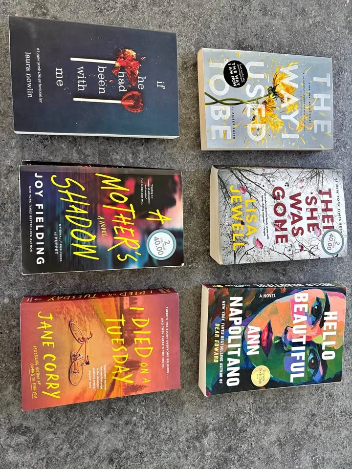 6 Paperback Fiction Novels - great bundle deal, or get individua