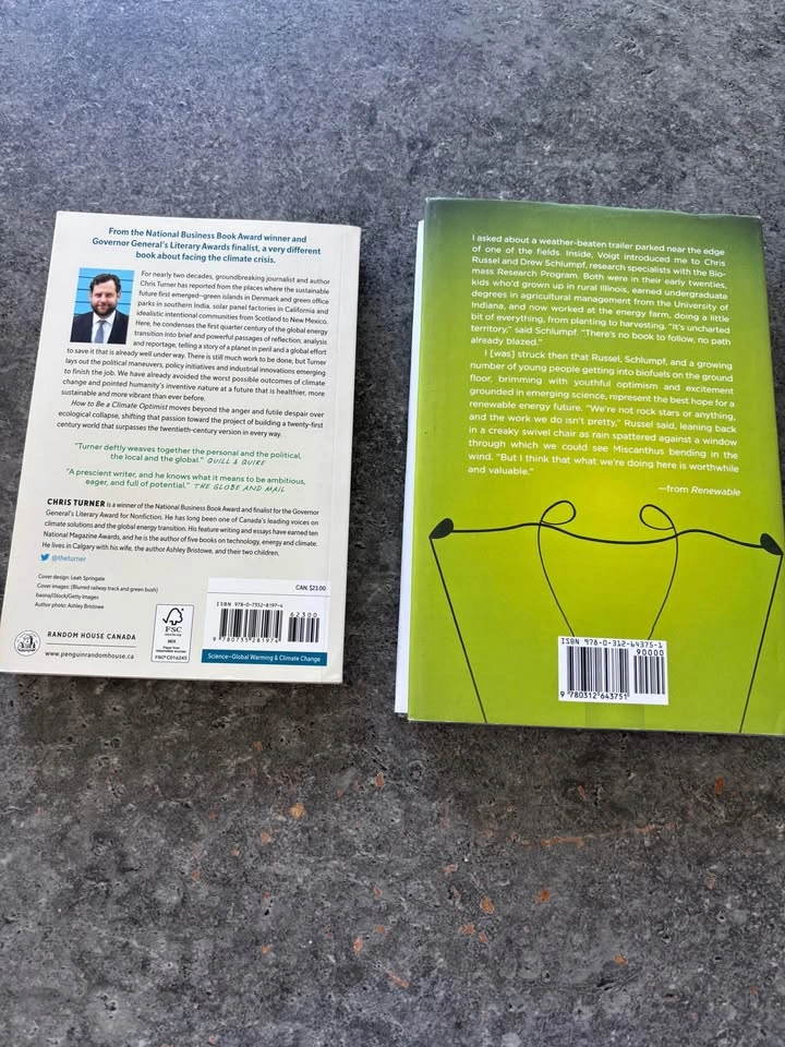 How to Be a Climate Optimist & Renewable Books - photo 2