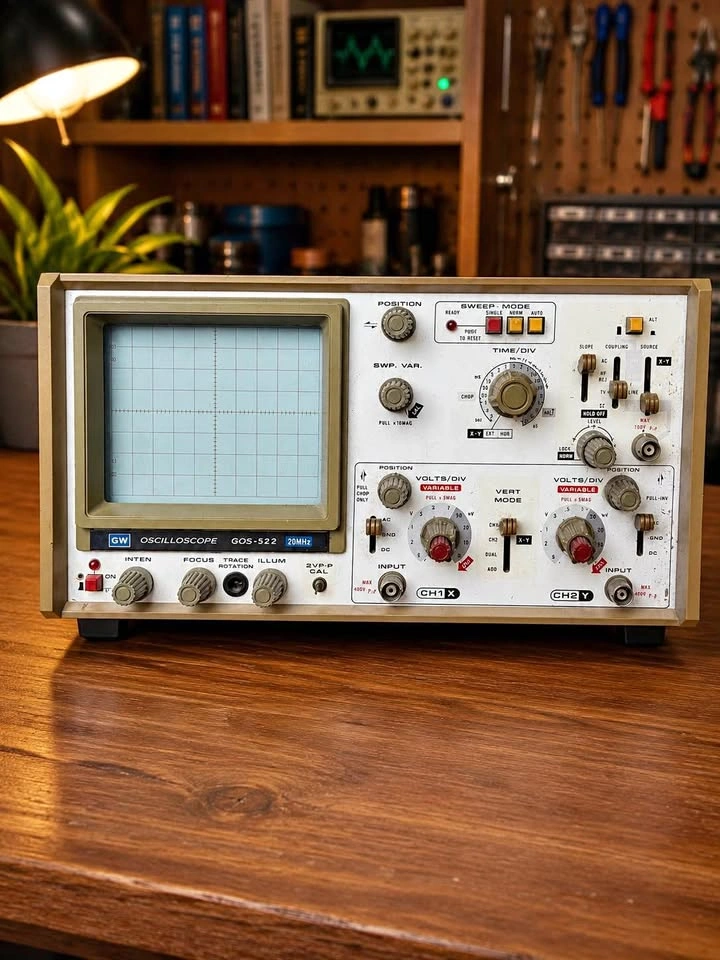 Vintage GW GOS-522 20MHz Analog Oscilloscope