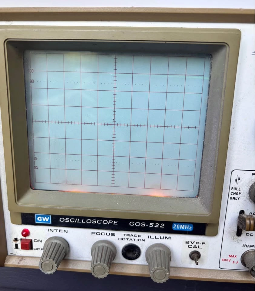 Vintage GW GOS-522 20MHz Analog Oscilloscope - photo 5
