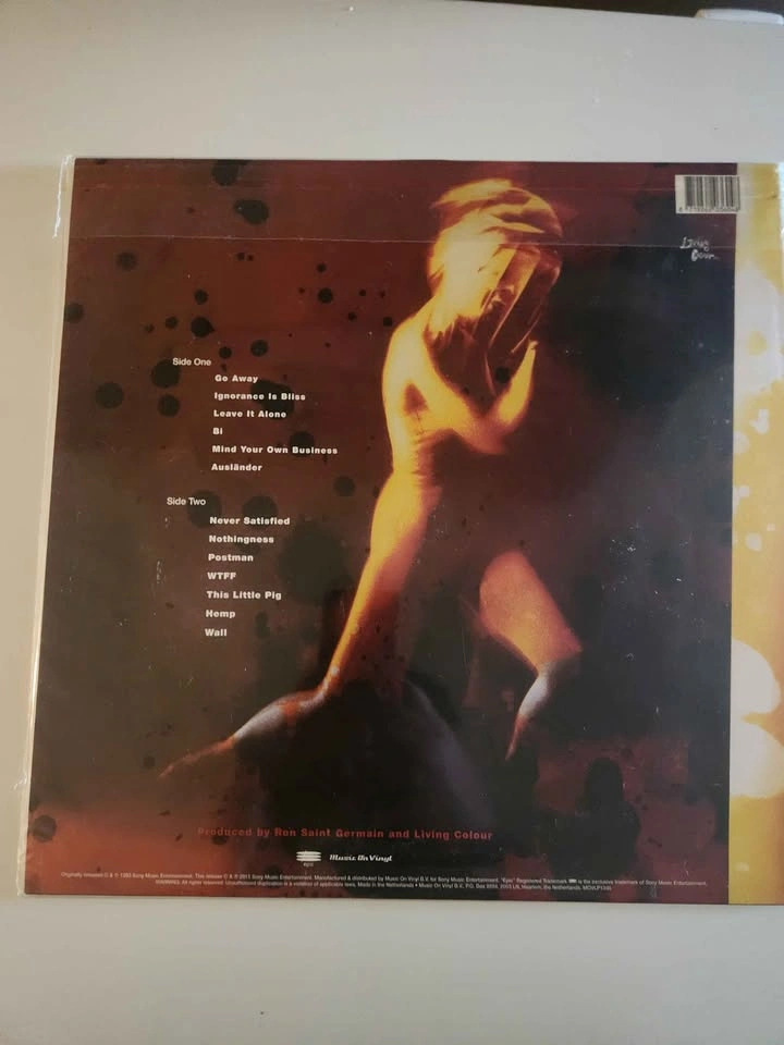 Living Colour Stain 180g Music on Vinyl Audiophile Vinyl Record - photo 2