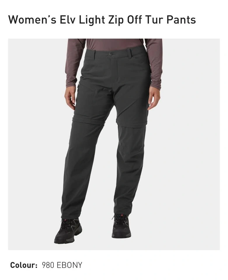 Helly Hansen Women’s Elv Light Zip Off Tur Pants Large - photo 2