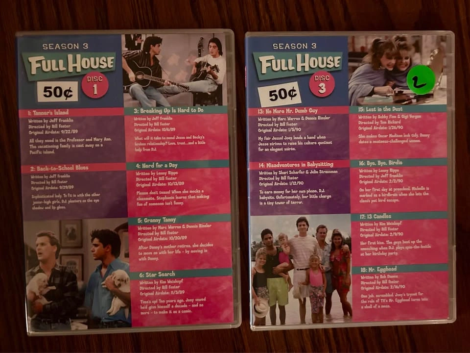 Full House DVD Discs Seasons 1, 2, 3 - photo 3