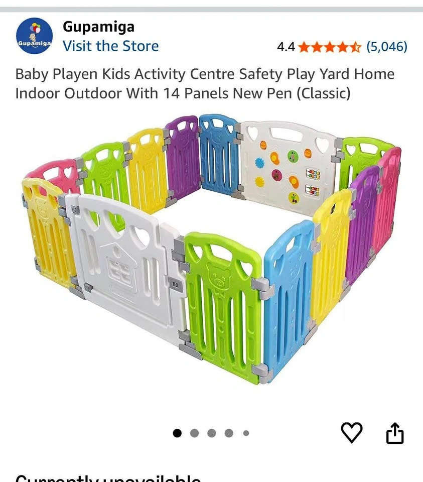 Baby Playpen Activity Centre – 14 Panel Safety Play Yard