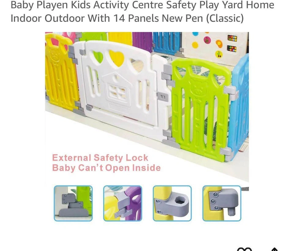 Baby Playpen Activity Centre – 14 Panel Safety Play Yard - photo 2