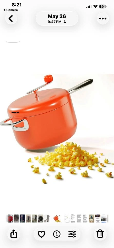 Brand New Popsmith Popcorn Popper in Poppy!
