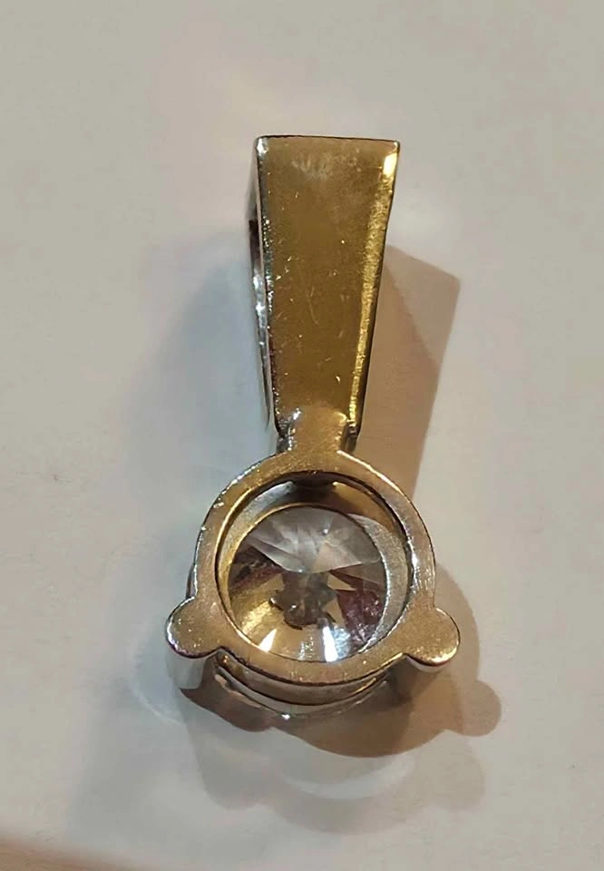 1.57 ct. Round Brilliant Solitaire Lab Diamond Pendant/14K Gold - photo 3