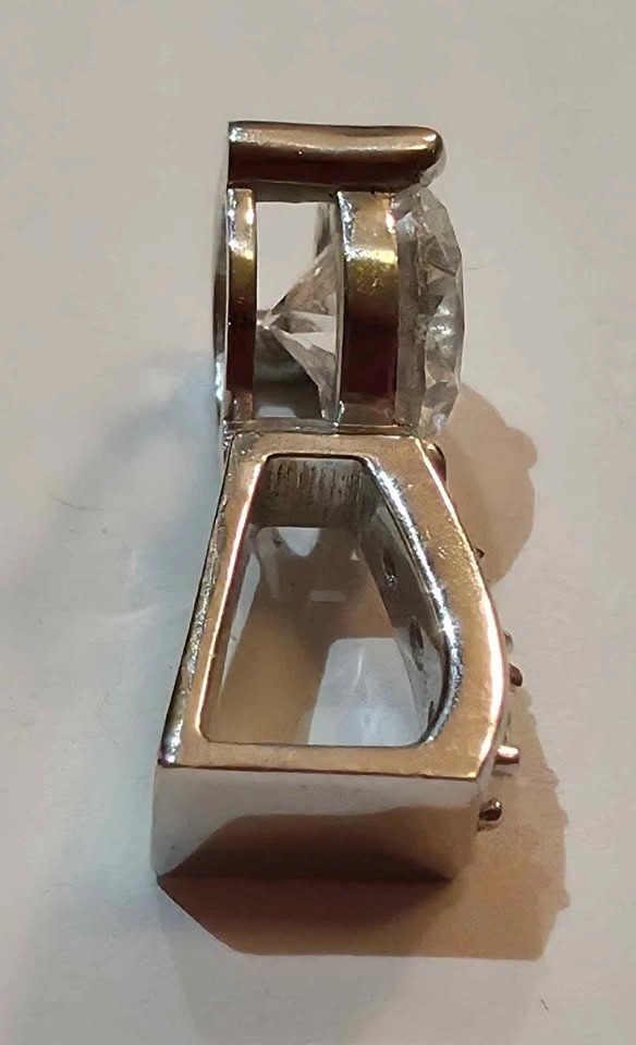 1.57 ct. Round Brilliant Solitaire Lab Diamond Pendant/14K Gold - photo 5