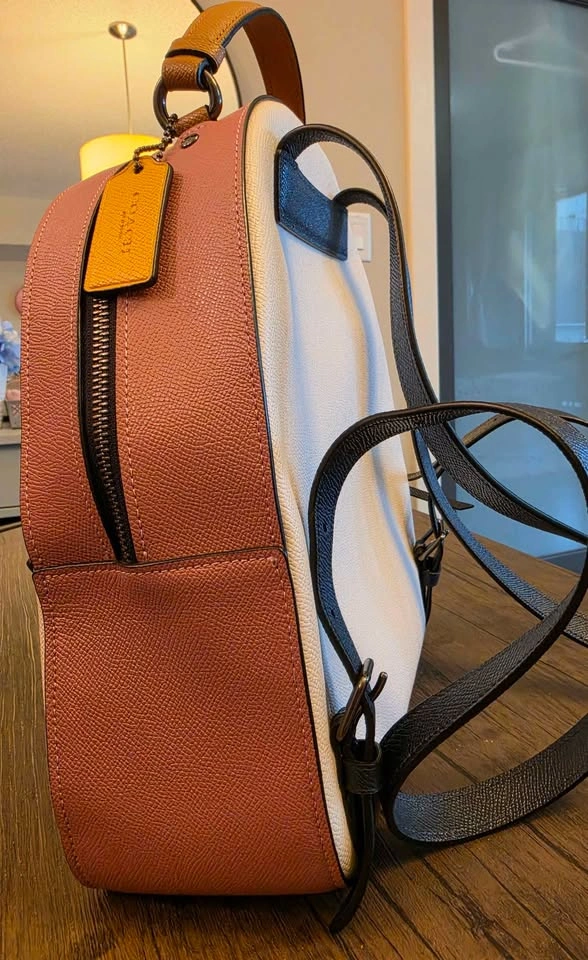 COACH Colorblock Backpack/Chalk White & Pink - photo 3