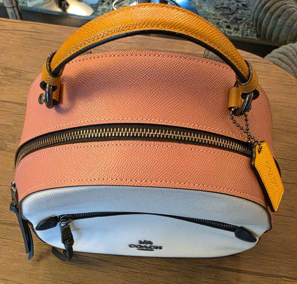 COACH Colorblock Backpack/Chalk White & Pink - photo 5