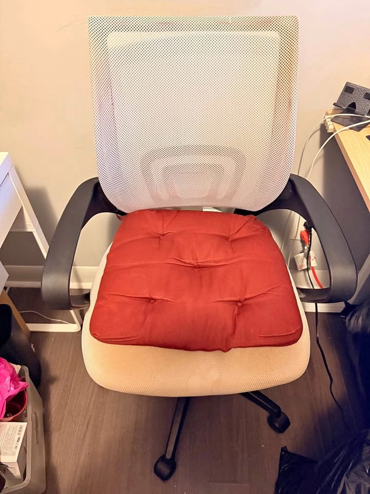 Desk chair with seat cushion