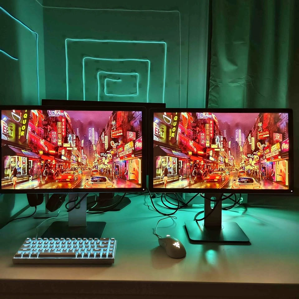 2 DELL IPS Monitors: Amazing Bright Screen