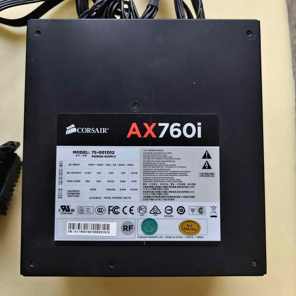 ⚡ Corsair 760W Power Supply — Fully Modular, 80+ Platinum - photo 2