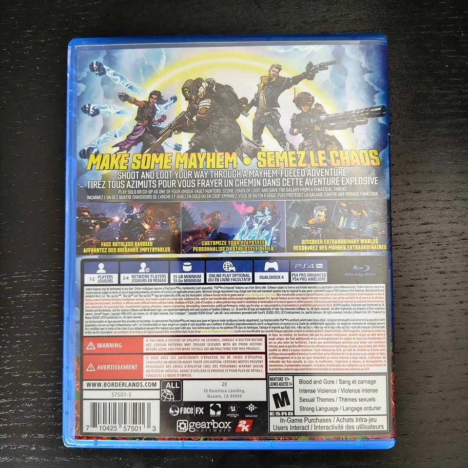 PS4 Borderlands Games: 3, GOTY, and Handsome Collection - photo 3