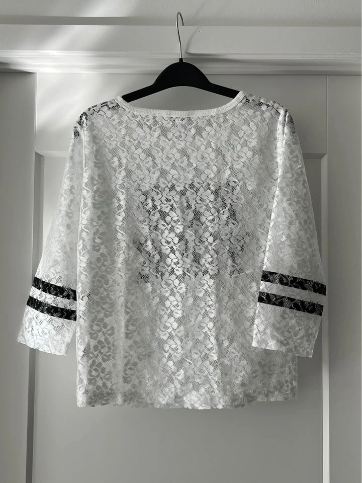Express White "New York" Lace Top - photo 2