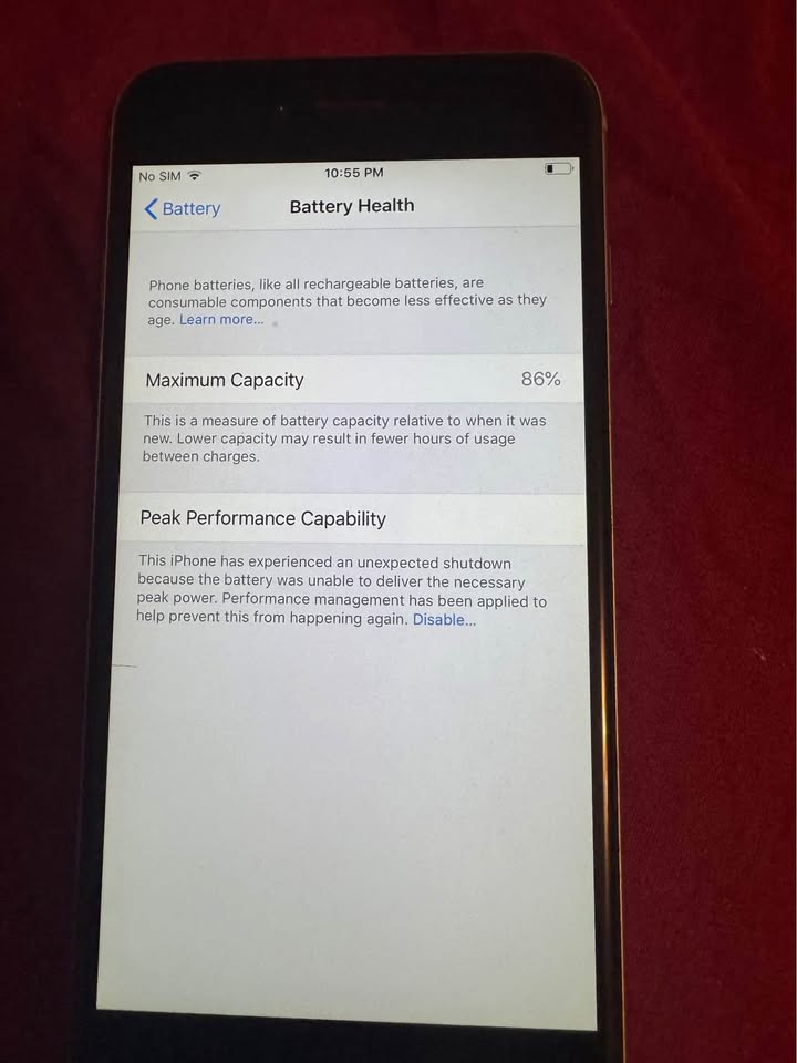 Apple iPhone 6 PLUS 128GB Unlocked Silver 86% Battery - photo 2