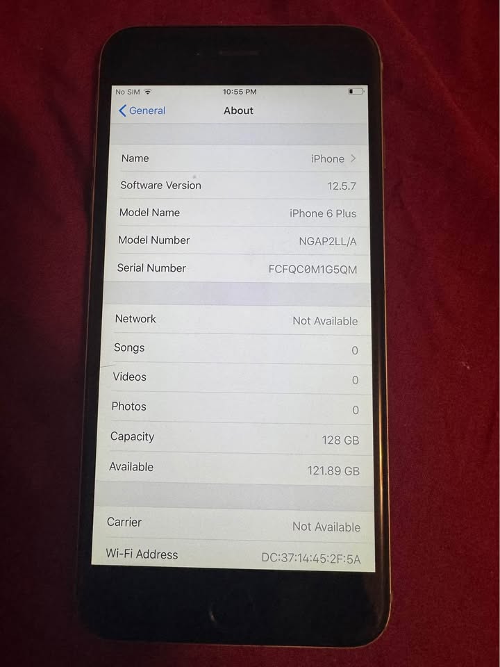 Apple iPhone 6 PLUS 128GB Unlocked Silver 86% Battery - photo 3