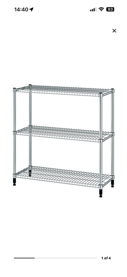Steel shelf unit galvanized