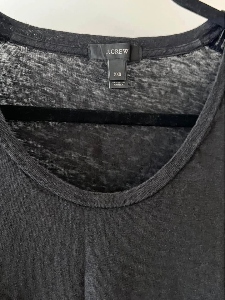 J Crew Black Linen Top - photo 3