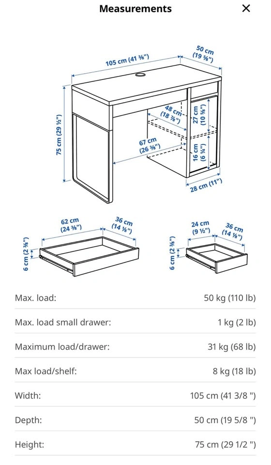 Desk x2 (I have two of the same kind) [1 for $120] - photo 2