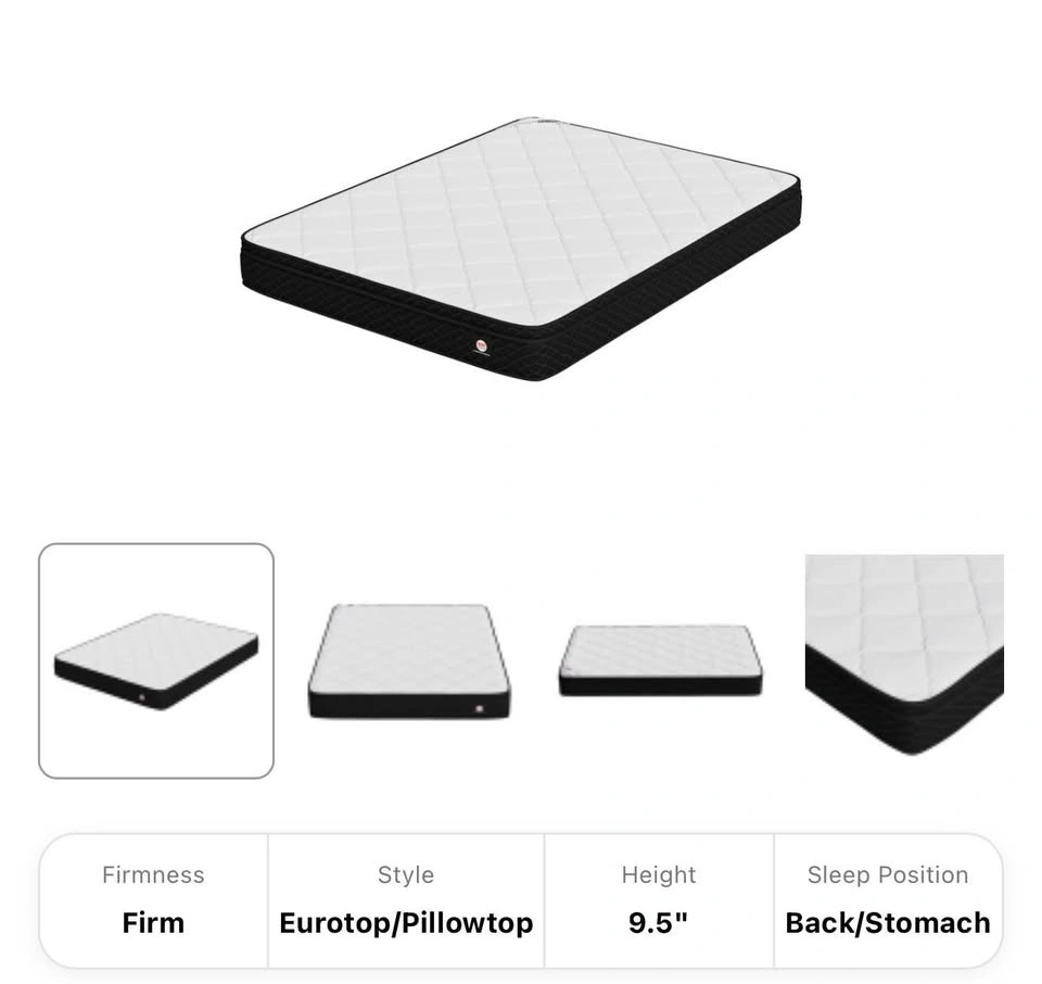 Bed frame with rest-o-pedic mattress QUEEN - photo 4