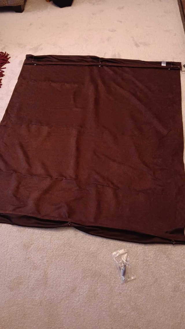 Two Window Shades with Hardware 58"L x 47"W