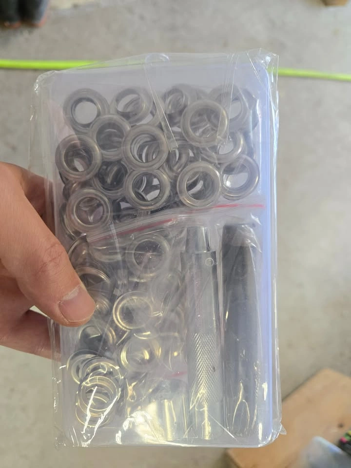 12mm Grommet Kit with 100 Eyelets and Install Tool
