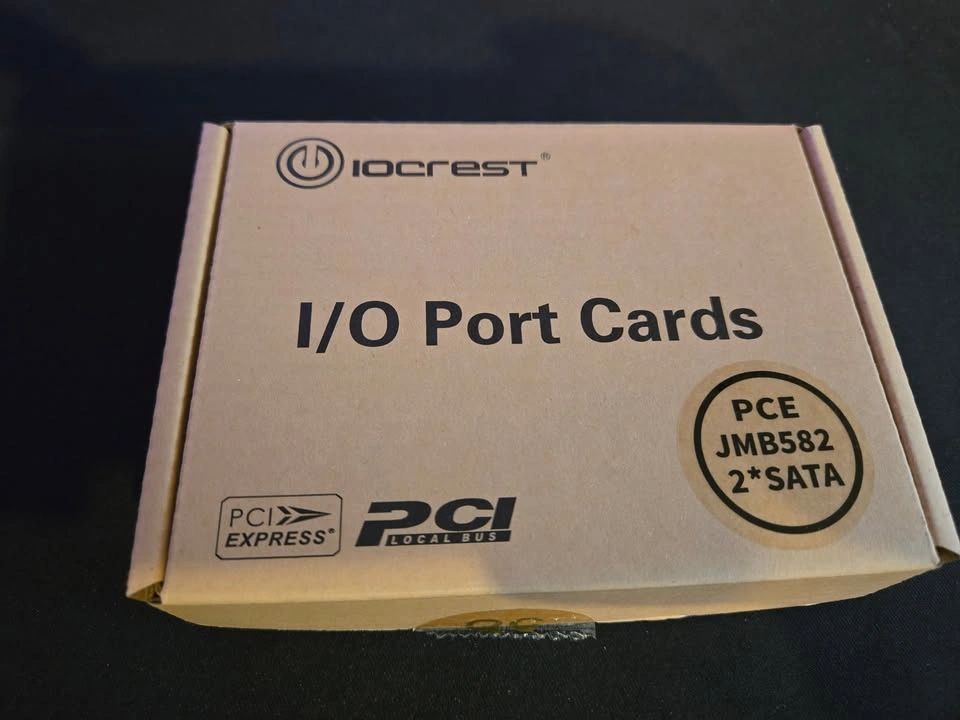 SATA Card (2 ports, PCI-E) (compatible with unraid, truenas, etc