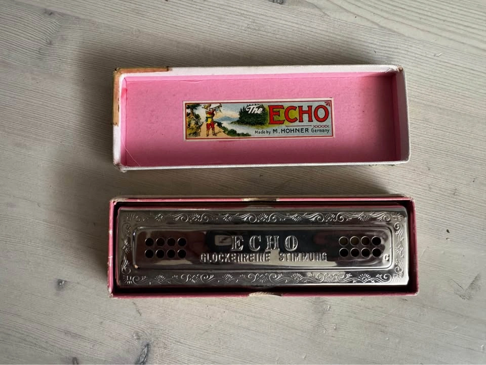 48 hole Hohner Echo "Glockenreine Stimmung" harmonica - photo 3