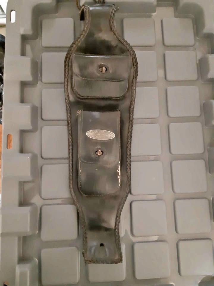 Black Leather Motorcycle Tank Bib