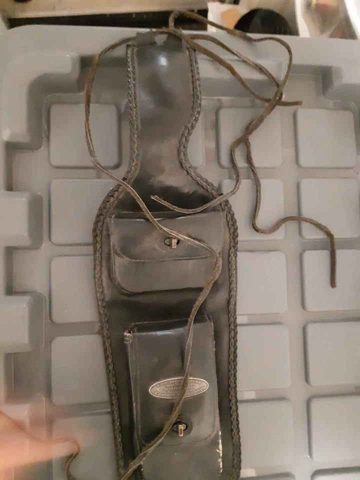 Black Leather Motorcycle Tank Bib - photo 2