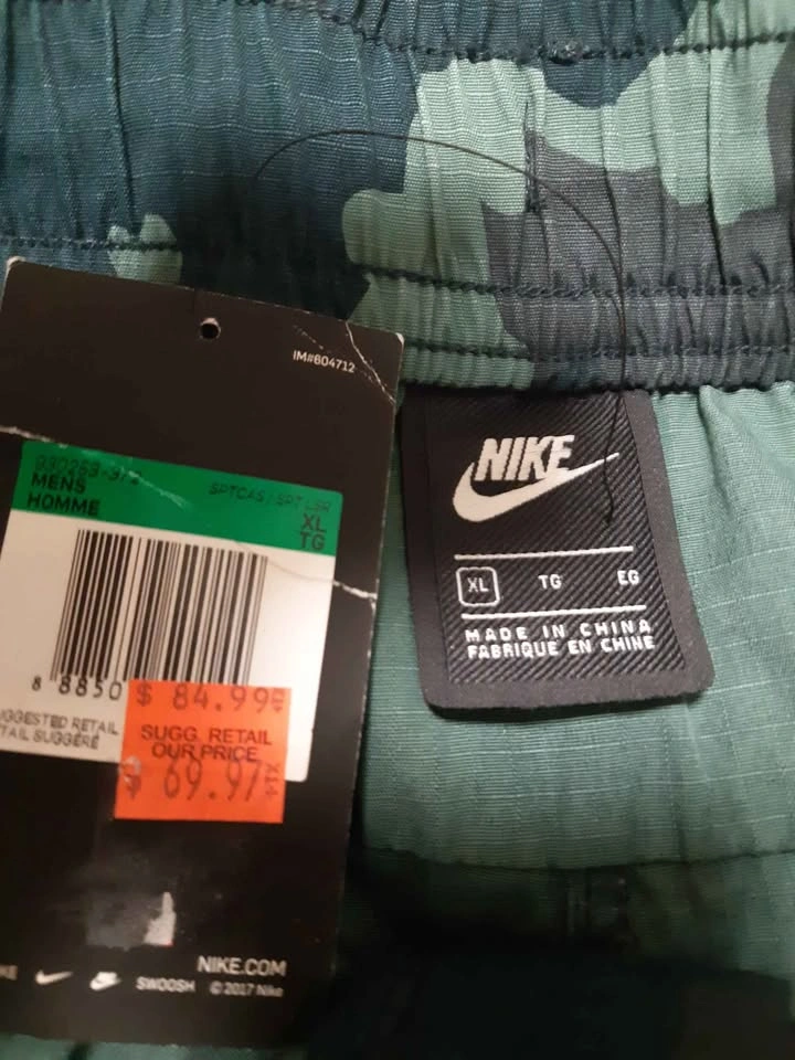 Nike NSW Green Camo Track Pants XL - photo 3