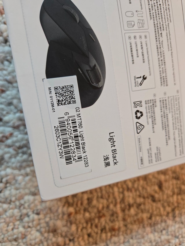 Rapoo MT760 mouse - brand new sealed - photo 4