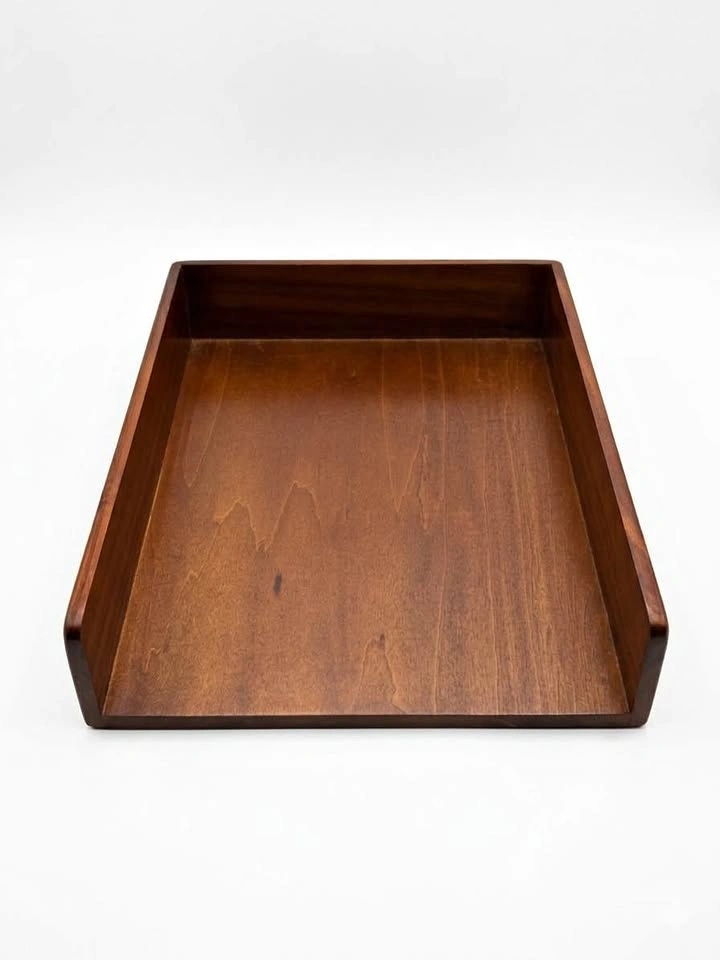 Wooden Letter Document Tray