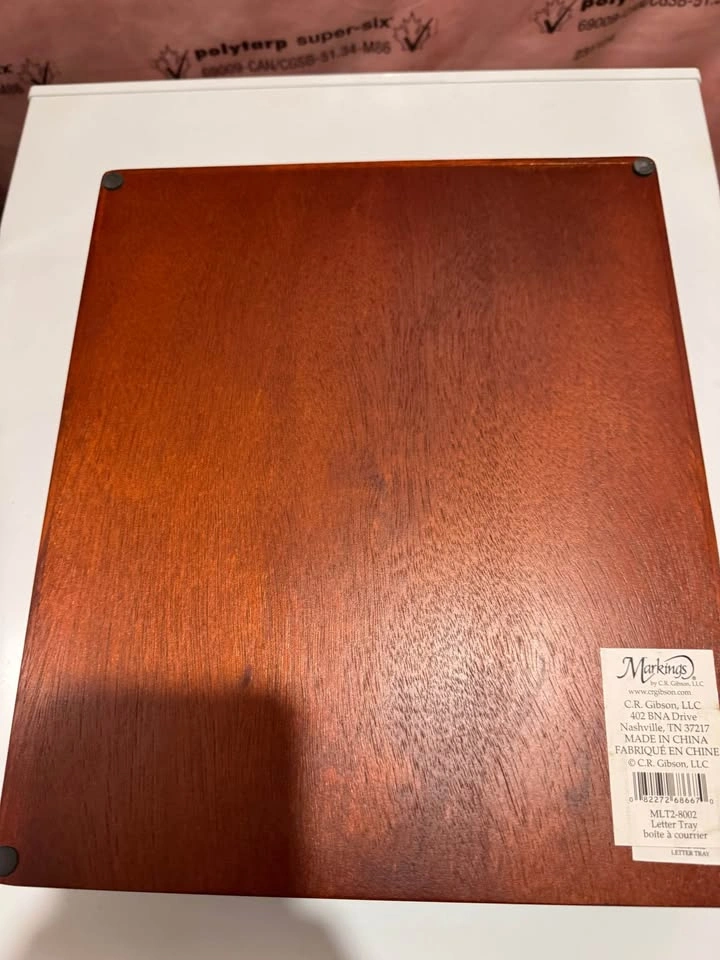 Wooden Letter Document Tray - photo 4