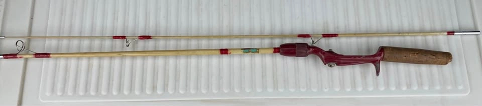 Fishing Rod Vintage Japanese Fiberglass 29” 2 Piece