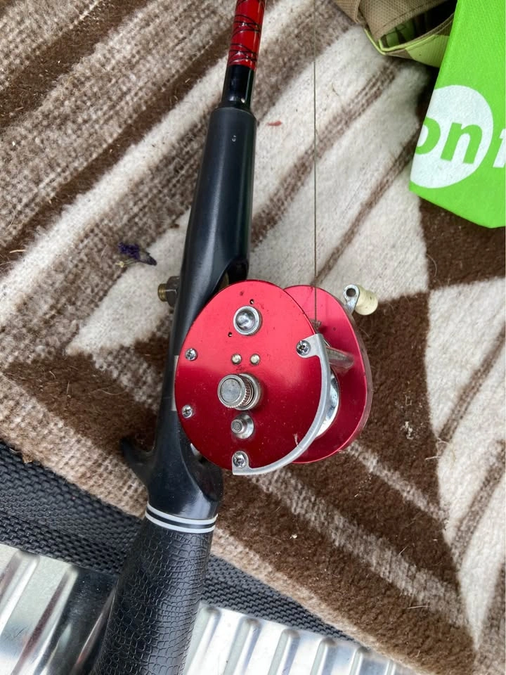 Baitcast Vintage Fishing Reel On Sportfisher 5 1/2’ Rod - photo 3