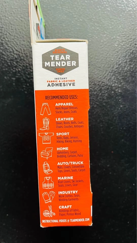 Tear Mender Fabric & Leather Adhesive – New - photo 2