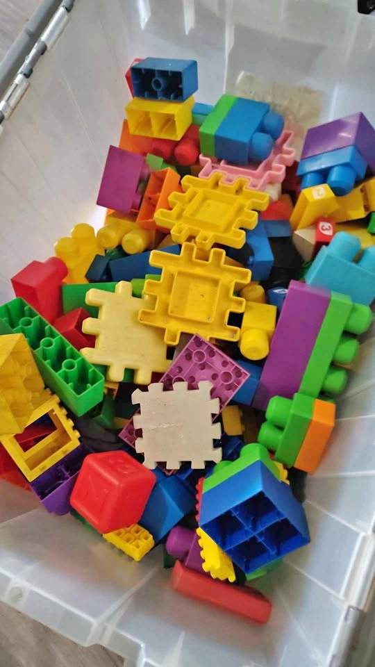 A bunch of legos that need to go