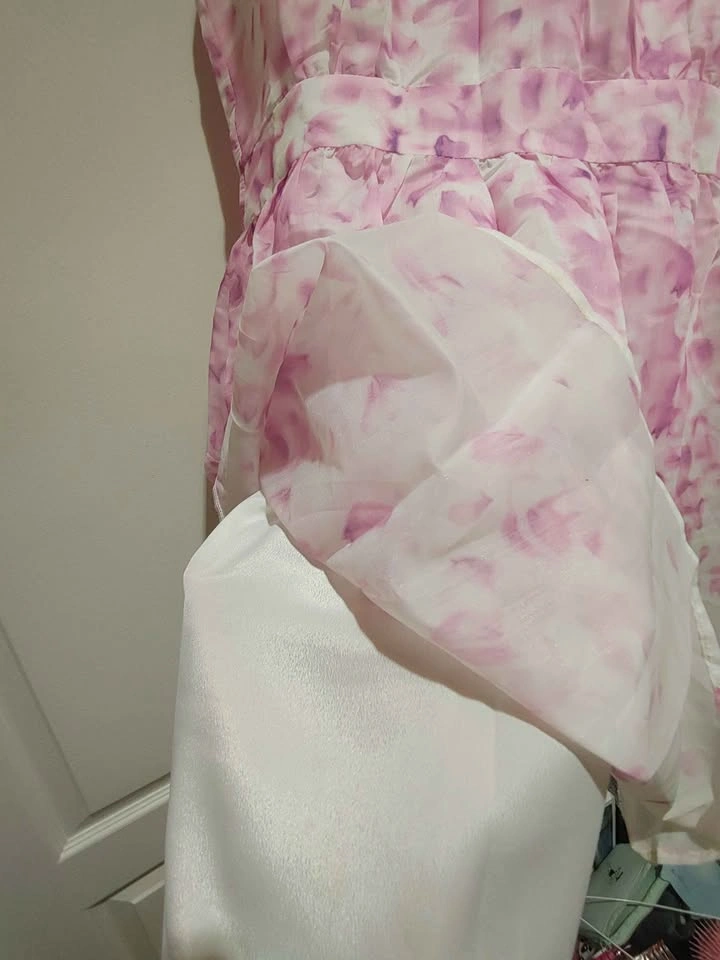 QED London - Pink Floral Dress - Size M - New - photo 4