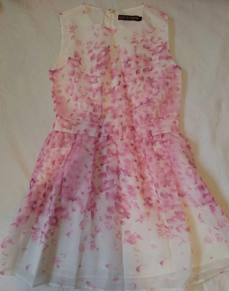 QED London - Pink Floral Dress - Size M - New - photo 5