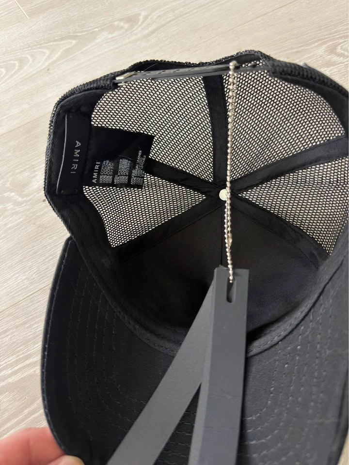 Amiri Varsity Trucker Hat Black Condition 9/10 - Authentic - photo 3