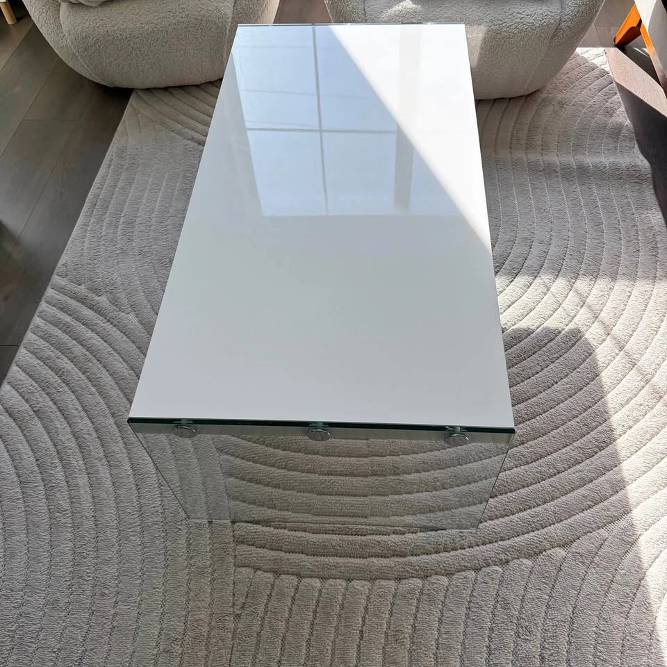 Modern Rectangular "Floating" Coffee Table - Quick Sale - White