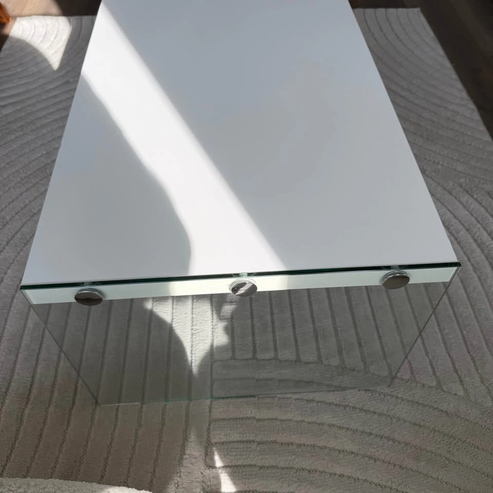 Modern Rectangular "Floating" Coffee Table - Quick Sale - White - photo 4
