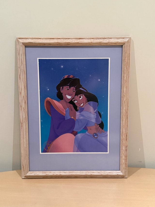Disney Aladdin Jasmine Framed Lithograph 1993