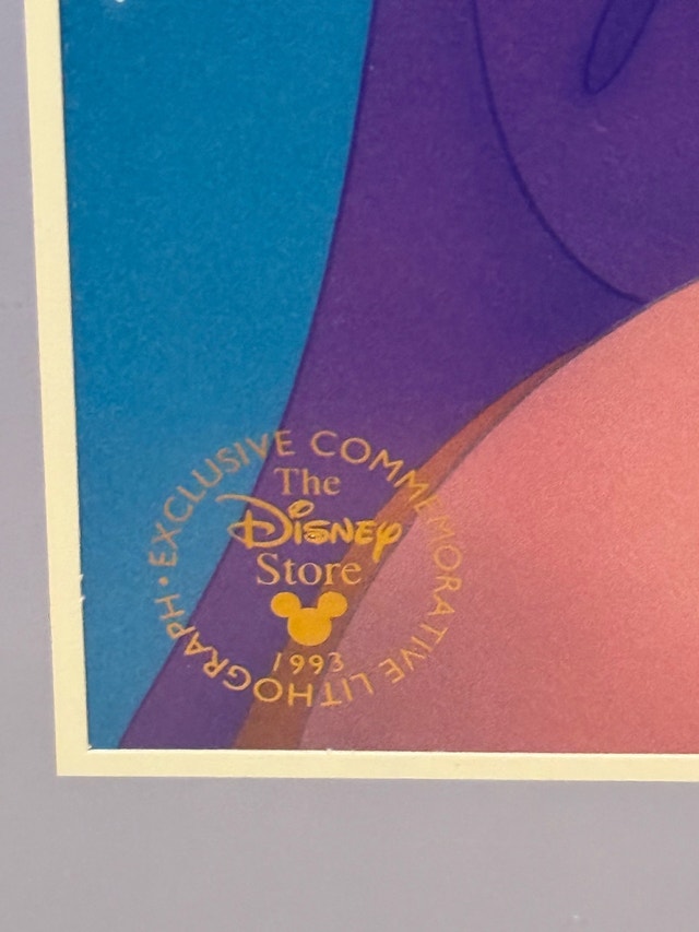 Disney Aladdin Jasmine Framed Lithograph 1993 - photo 3