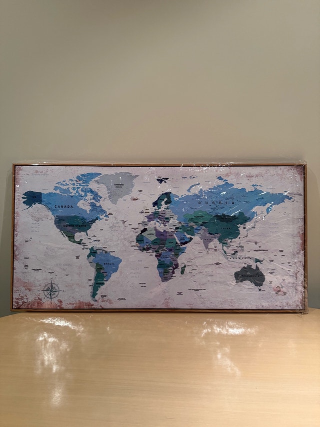 World Map Wall Art