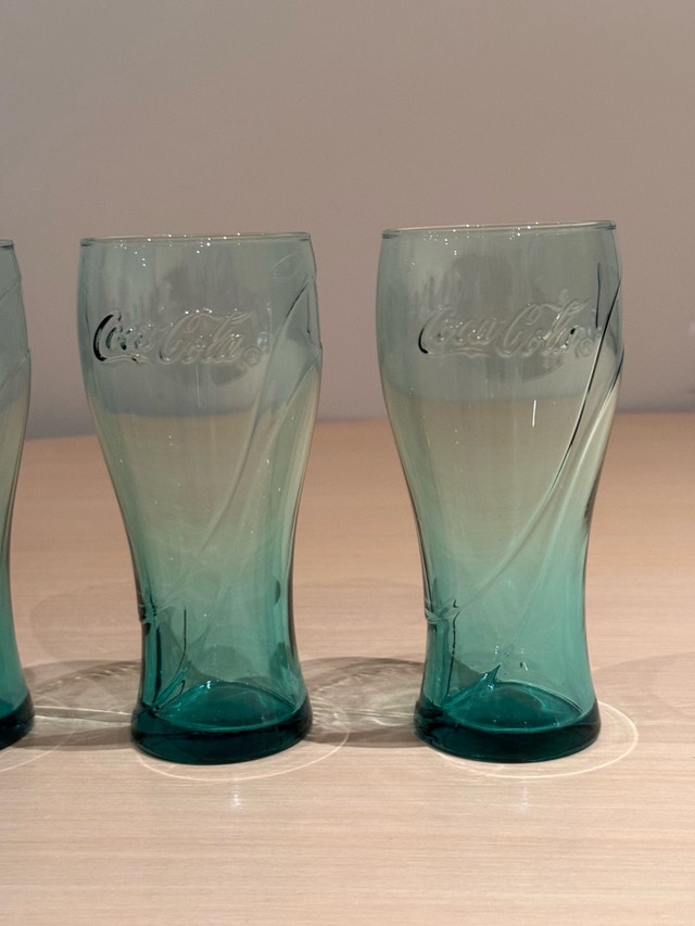 Coca-Cola Glass Tumblers Set Green - photo 2