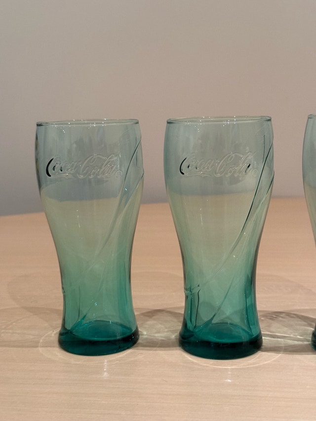 Coca-Cola Glass Tumblers Set Green - photo 3