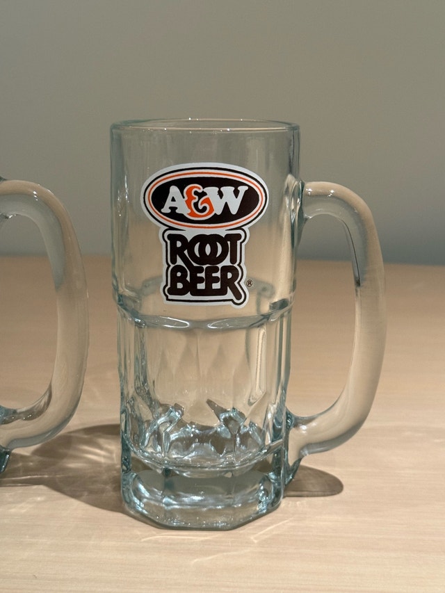 A&W Root Beer Glass Mugs Set 3x - photo 2